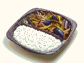 なすの辛味噌いため弁当